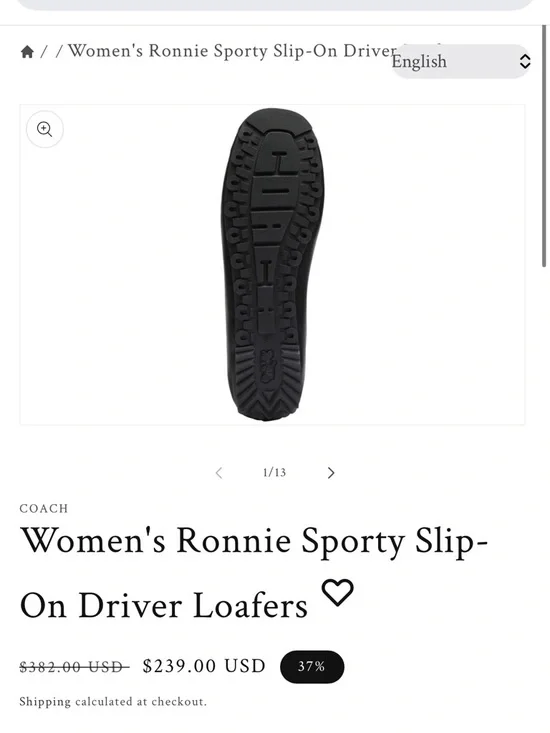 Women’s Ronnie sporty Coach leather loafers - Picture 6 of 6